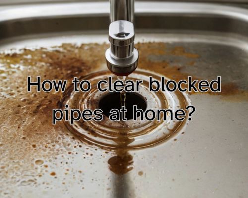 a cleared blocked pipe