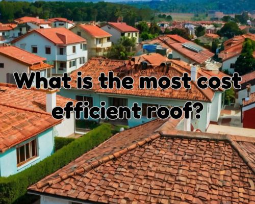 houses with different roofings
