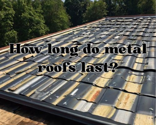 metal roofing installed