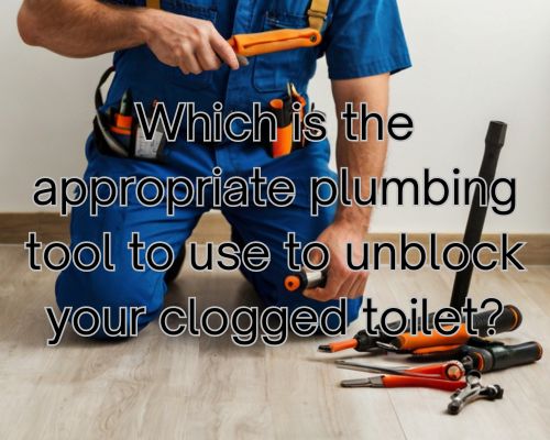 a plumber having his tools