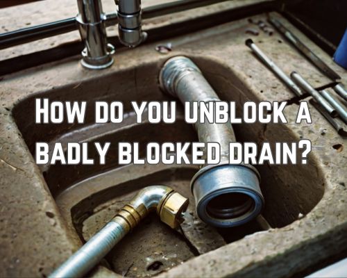 a severely blocked drainage