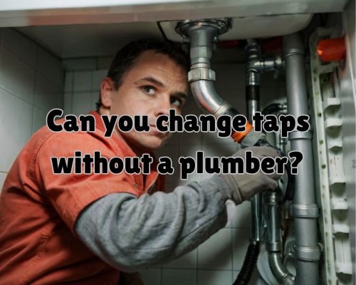 changing tap and pipes on sink