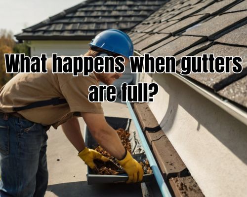 a guttering with clear maintenance