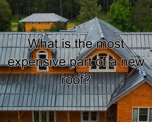 a house with expensive roofing parts