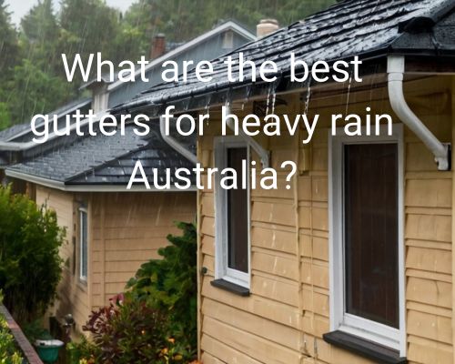 a house with good guttering during heavy rain
