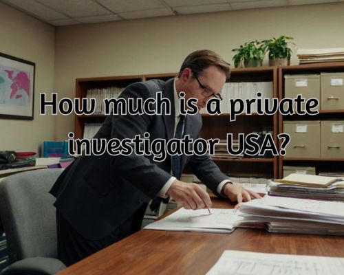 a private investigator in his office in USA
