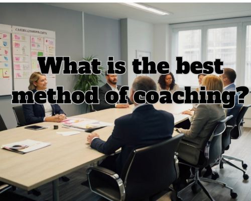 a coaching session set-up with professionals