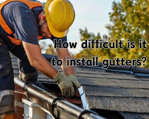 a risky roof gutter installation