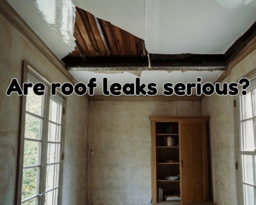 a roof leak seems serious