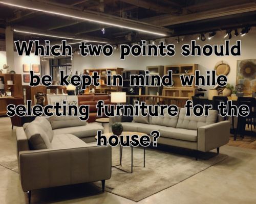 home furnitures in a store