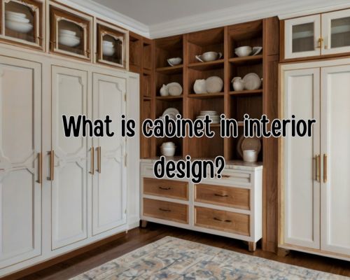 a customized cabinet as part of interior designing