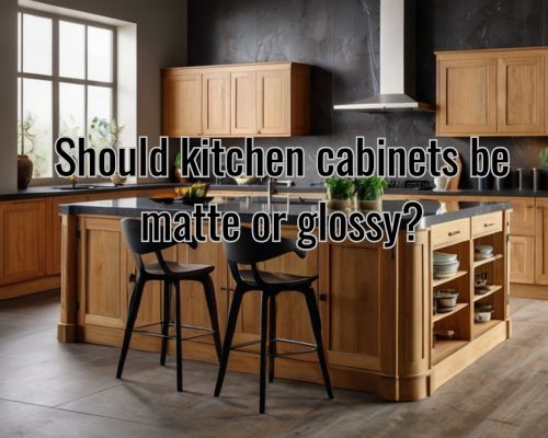 a matte kitchen cabinet