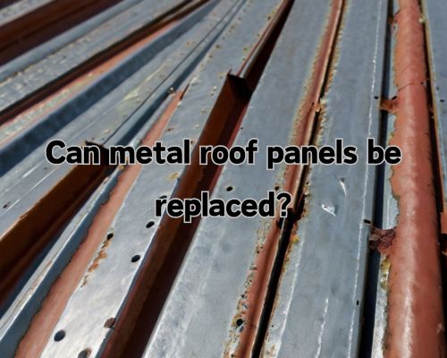 a metal roof panels in need of replacement