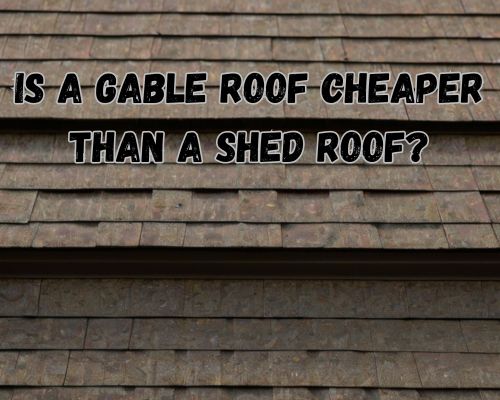 a gable roof