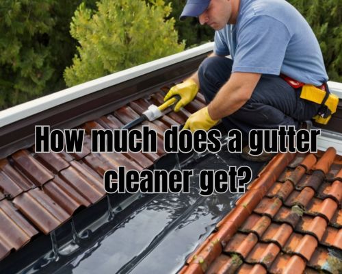 a gutter cleaner earning through gutter maintenance