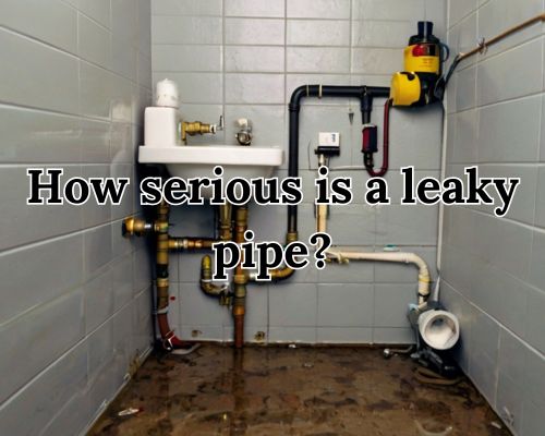 a serious leaky pipe