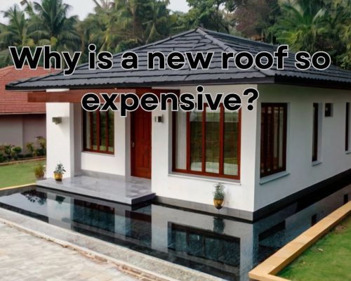 an expensive home with good roofing