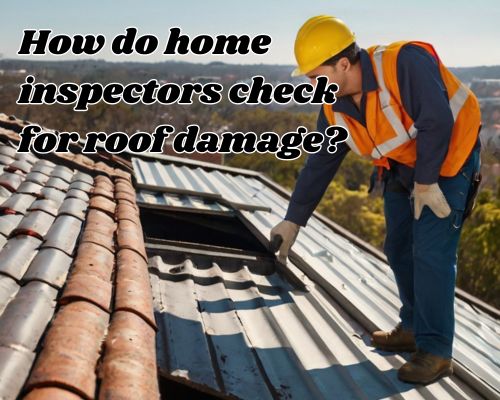 an inspector checking out roof damages