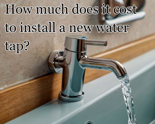 a new water tap installed for sink