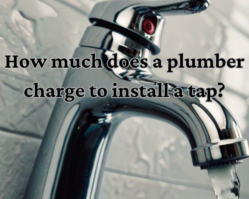 a newly installed tap by a plumber