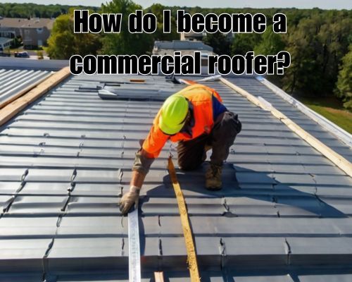 a commercial roofer working on installation