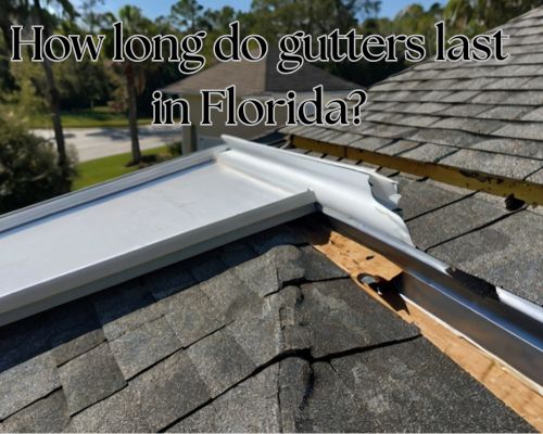 a guttering of a home in Florida in need of replacement