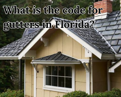 a home in Florida under gutter installation