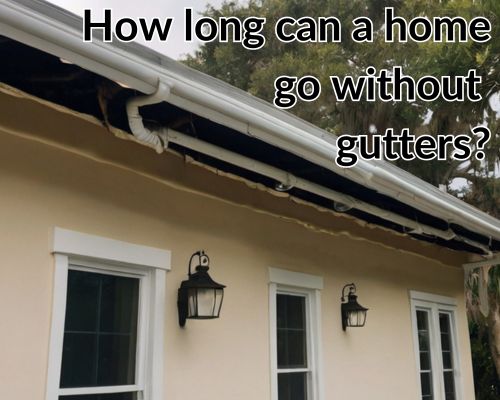 a home with damaged guttering