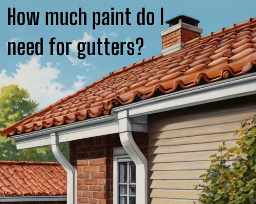 a well-painted roof gutters
