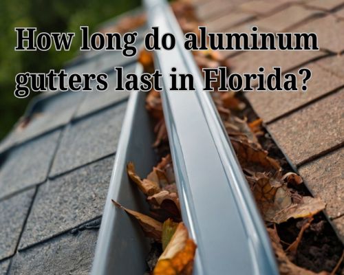 an aluminum gutter in a home in Florida