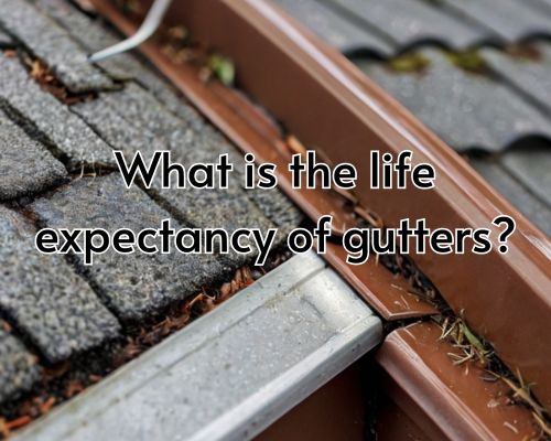 A seamless roof gutter working to protect the home’s foundation