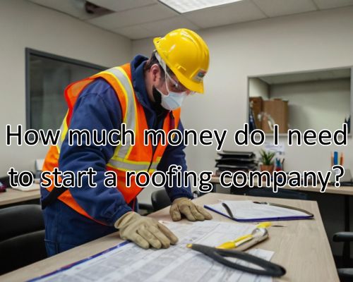 a roofer doing budgeting