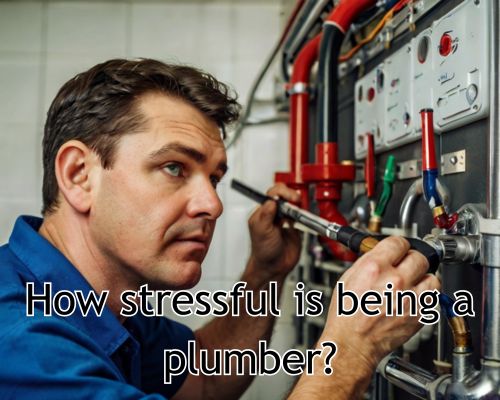Plumber installs new copper pipe.