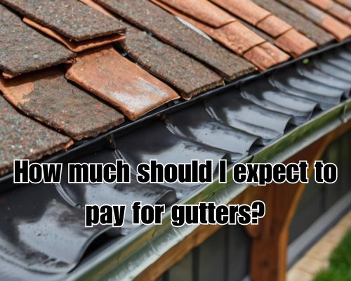 a cleaned and maintained roof gutter