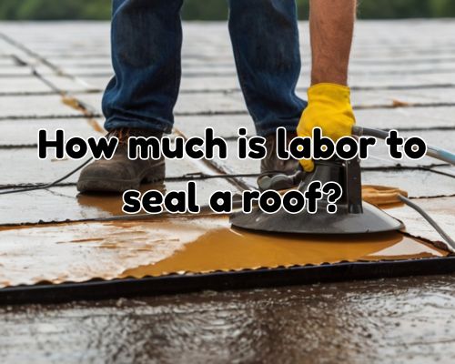 a commercial roof sealing work