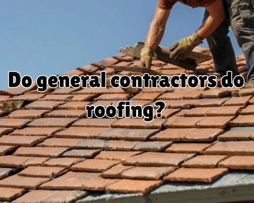 a contract worker doing roof construction