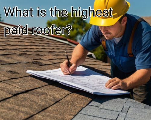 Roofer writes notes on a roofing work.